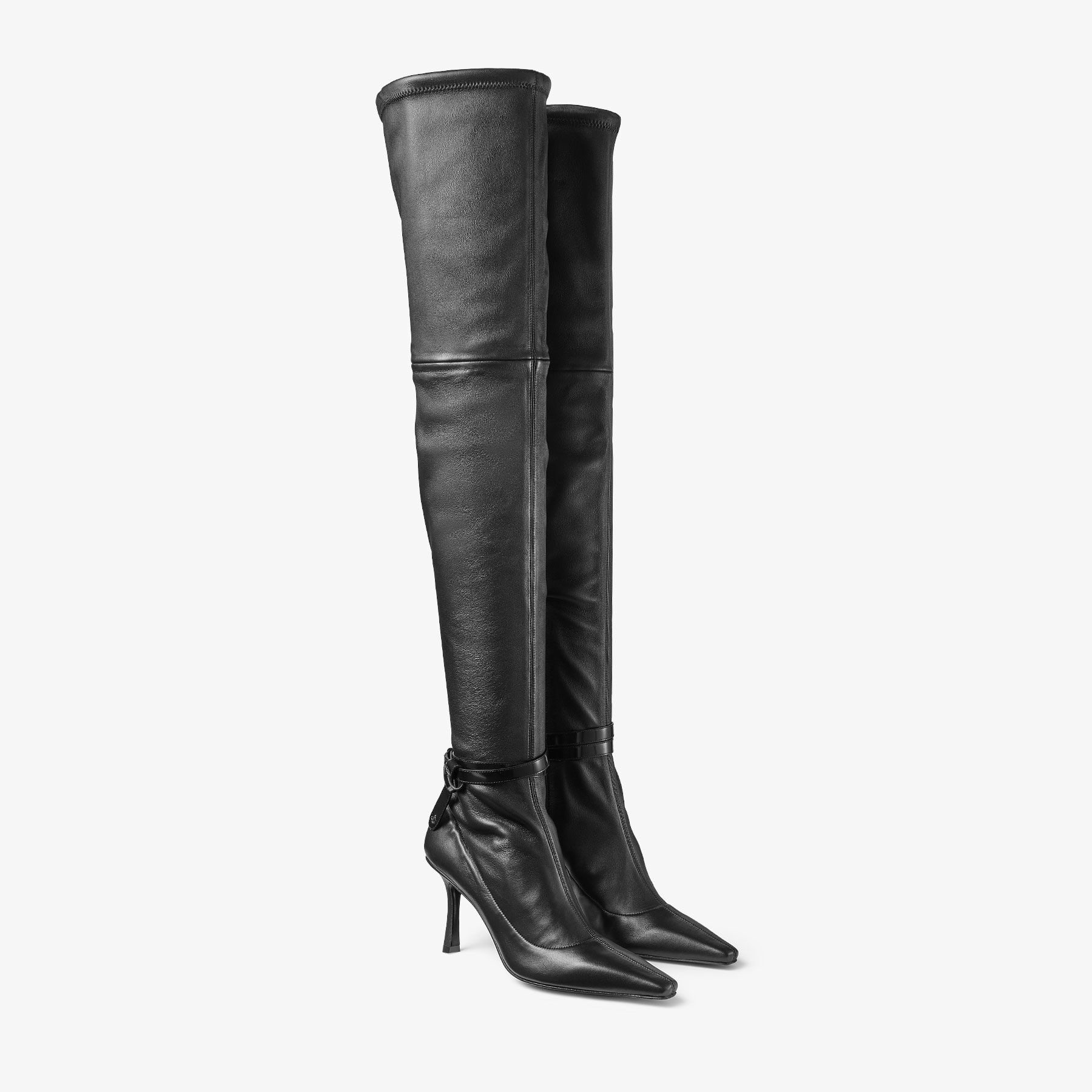 Camie Over The Knee Boot 85
Black Stretch Nappa and Spazzolato Leather Boot - 2