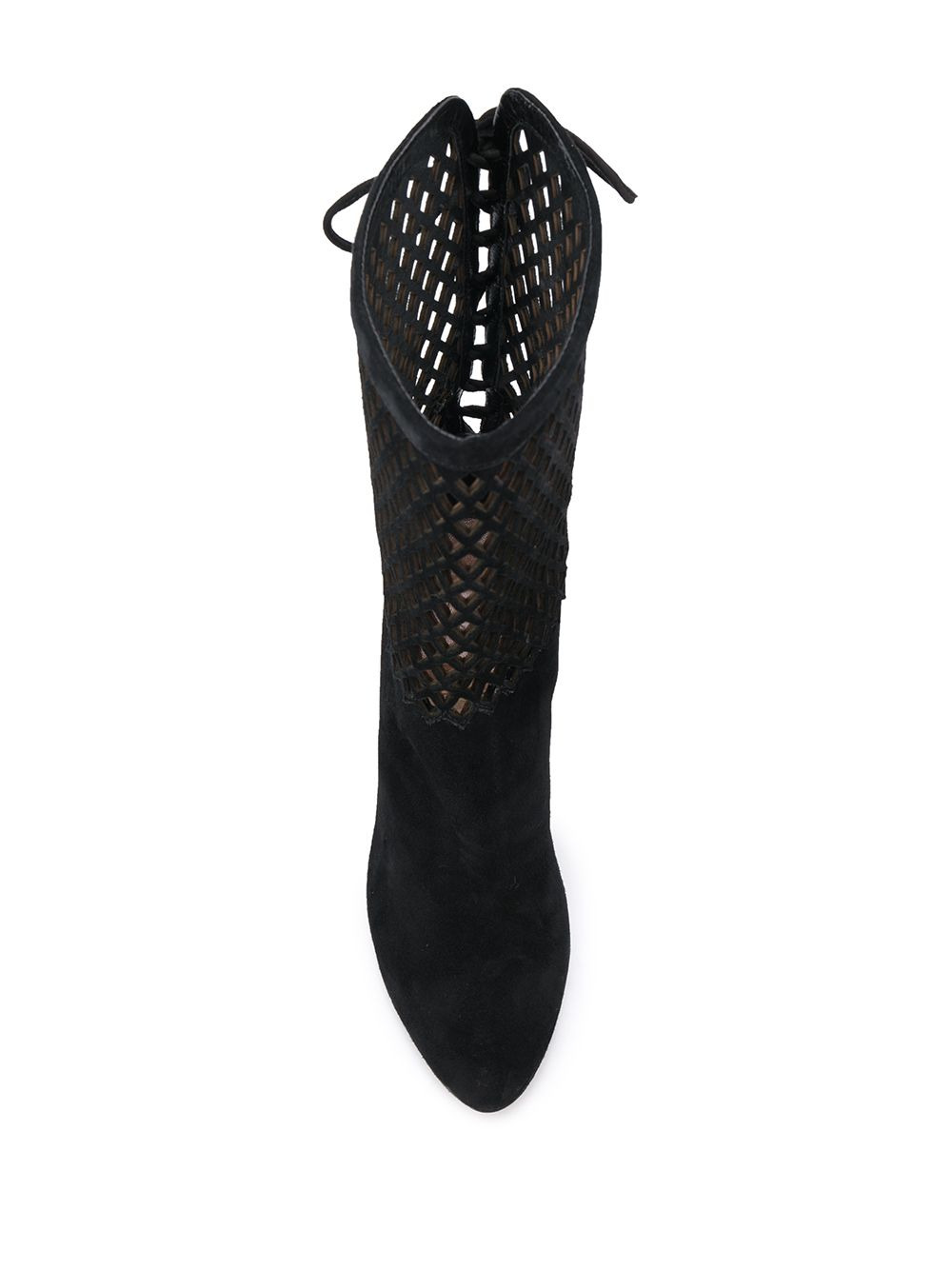 panelled kitten heel ankle boots - 4