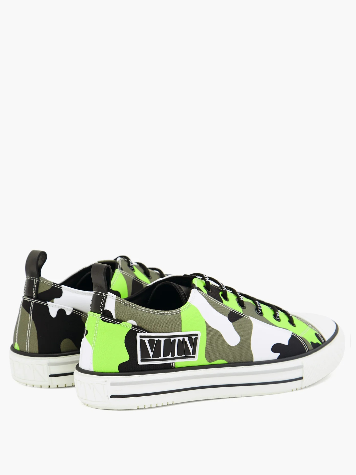 Giggies camouflage-print canvas trainers - 4