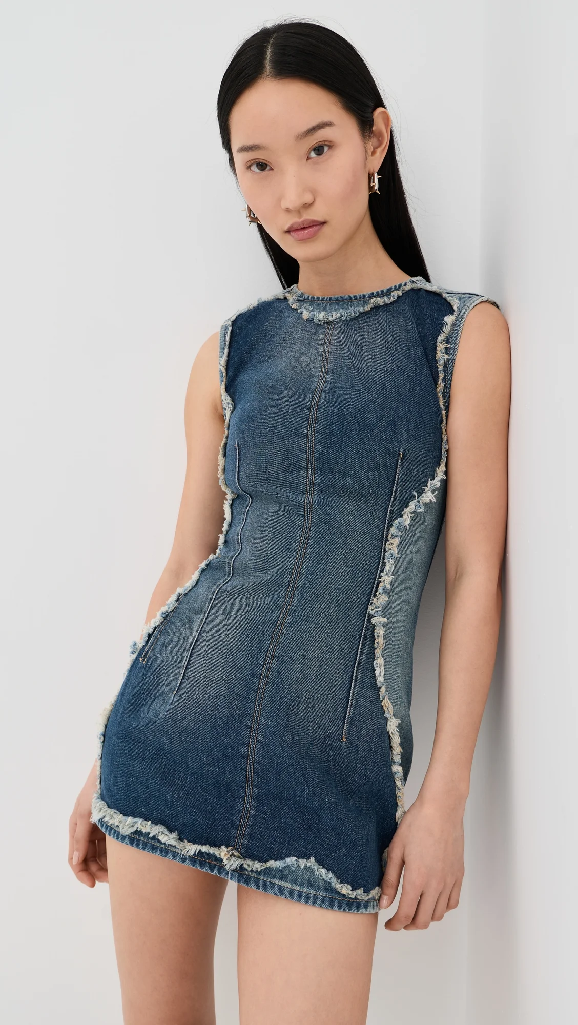 Denim Mini Dress - 1