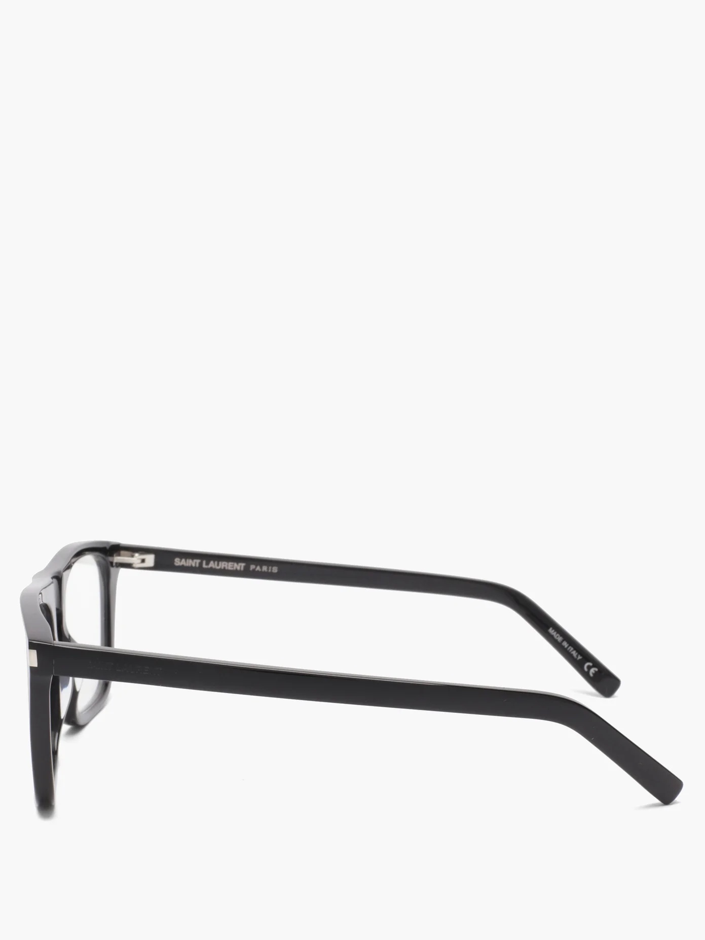 Flat-top square acetate glasses - 4