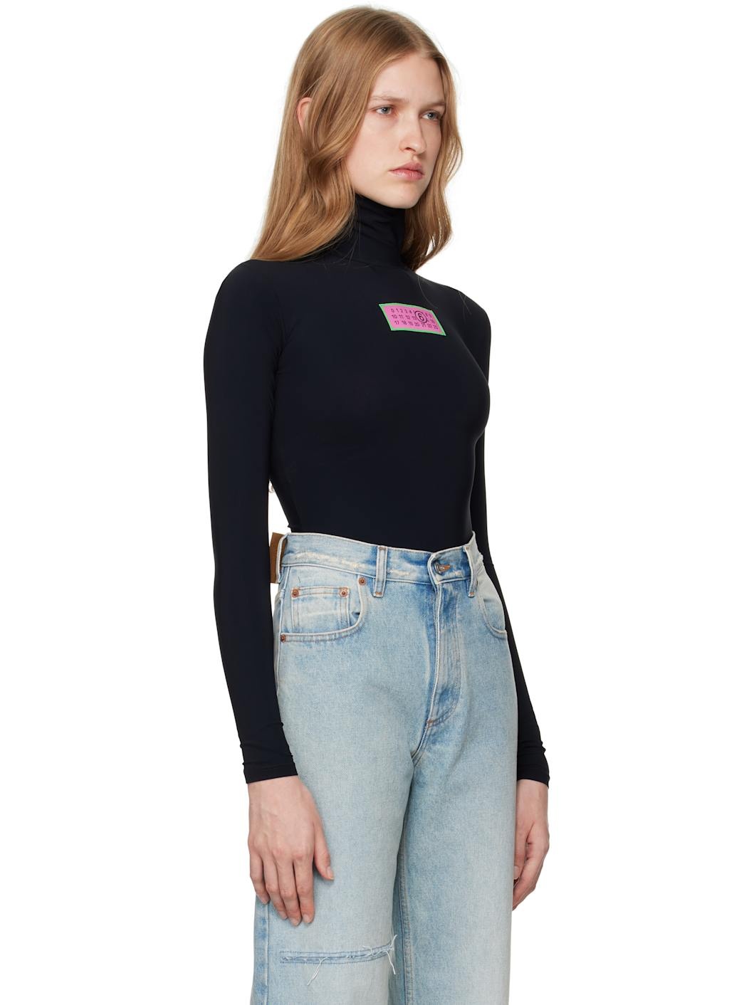 Black Jersey Bodysuit - 2