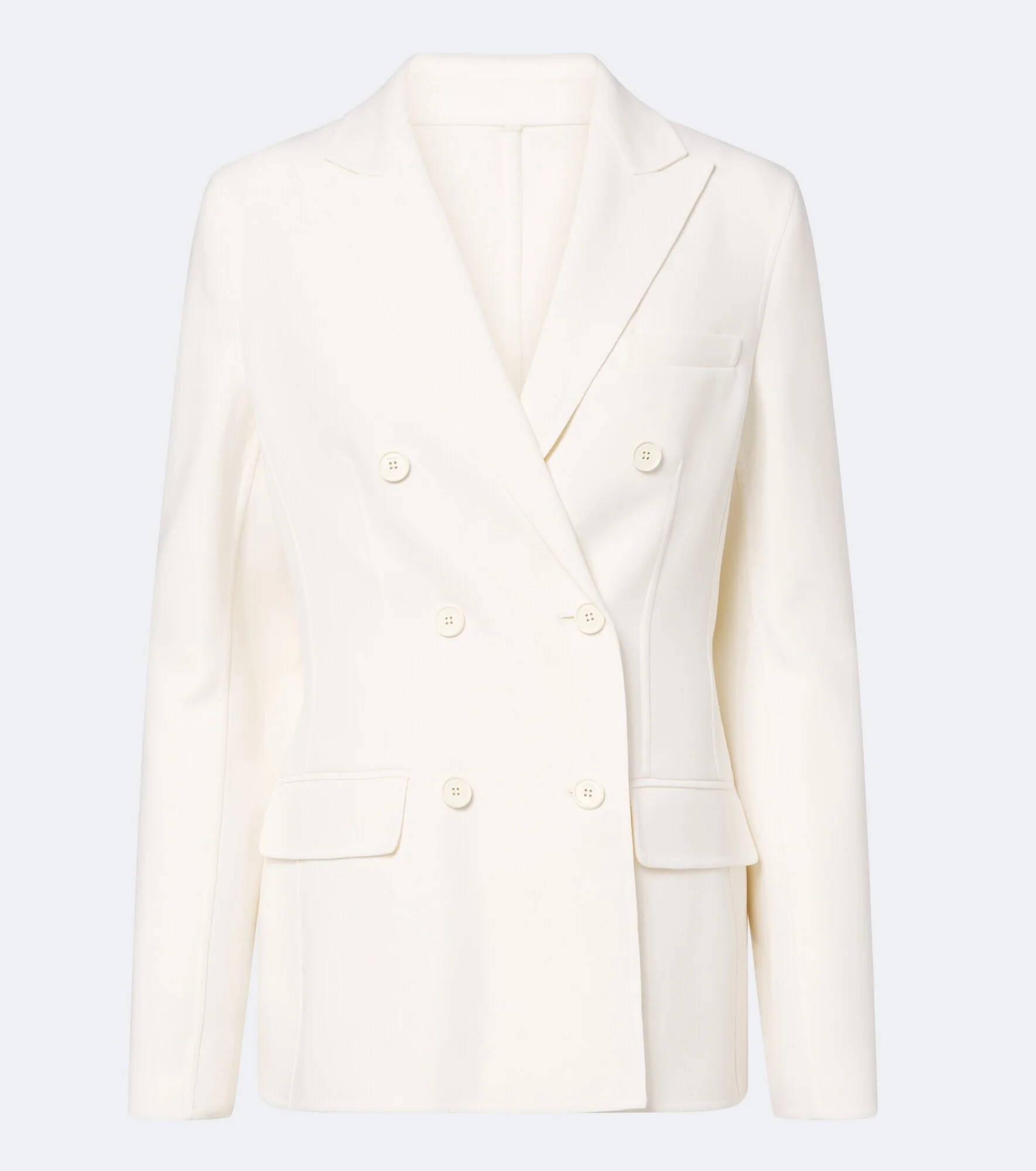 Double-breasted virgin wool blazer - 1