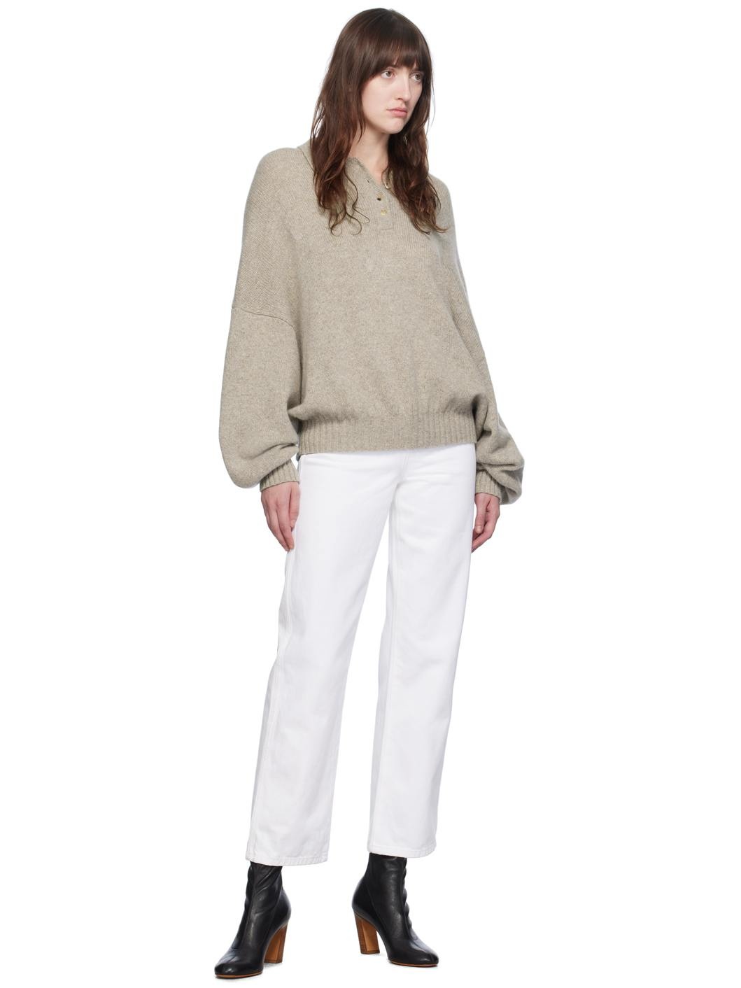 Beige 'The Rene' Sweater - 4