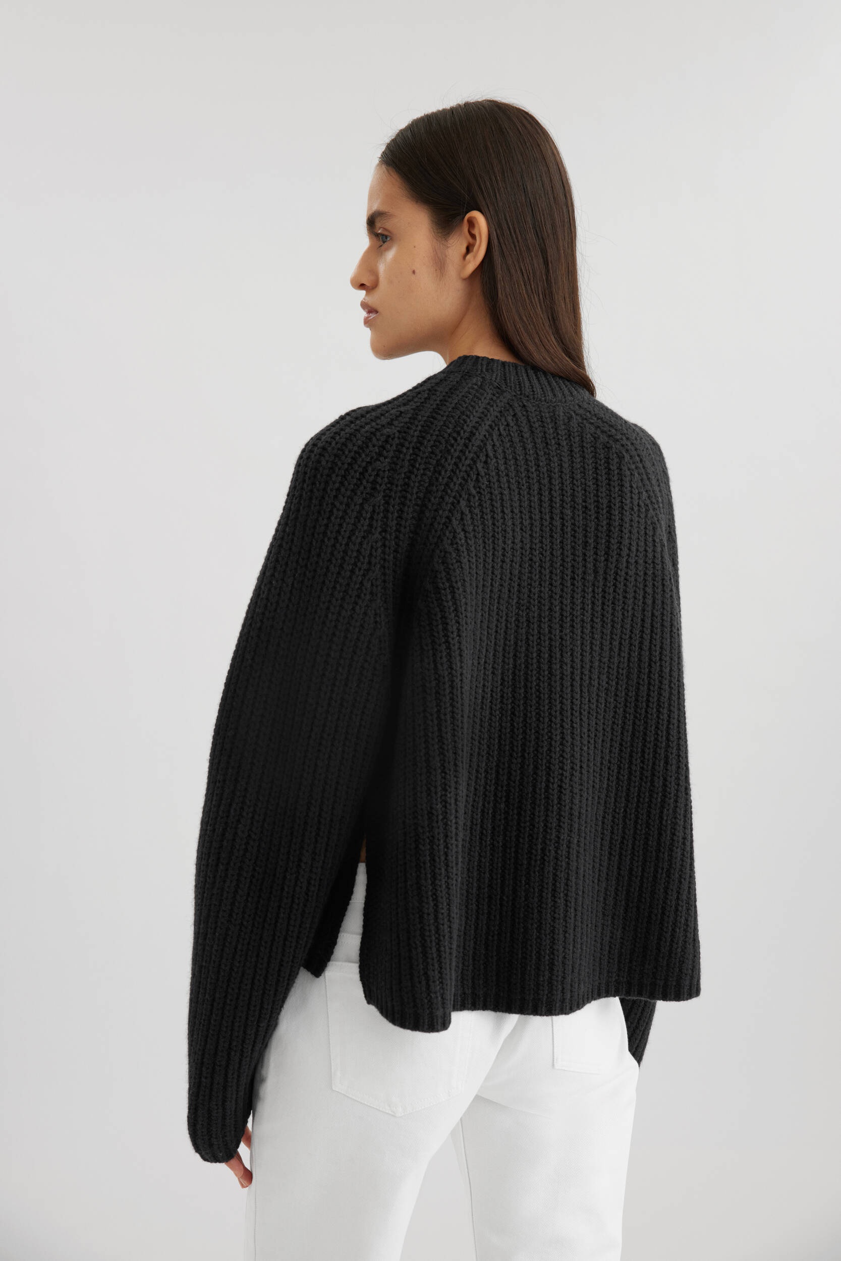 Wise Slit Rib Sweater - 3