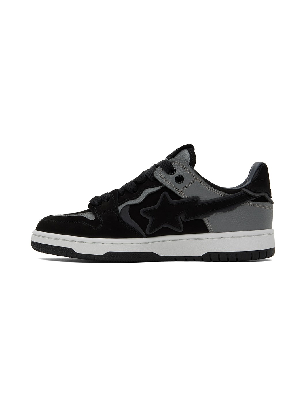 Black & Gray Sk8 Sta #6 M2 Sneakers - 3