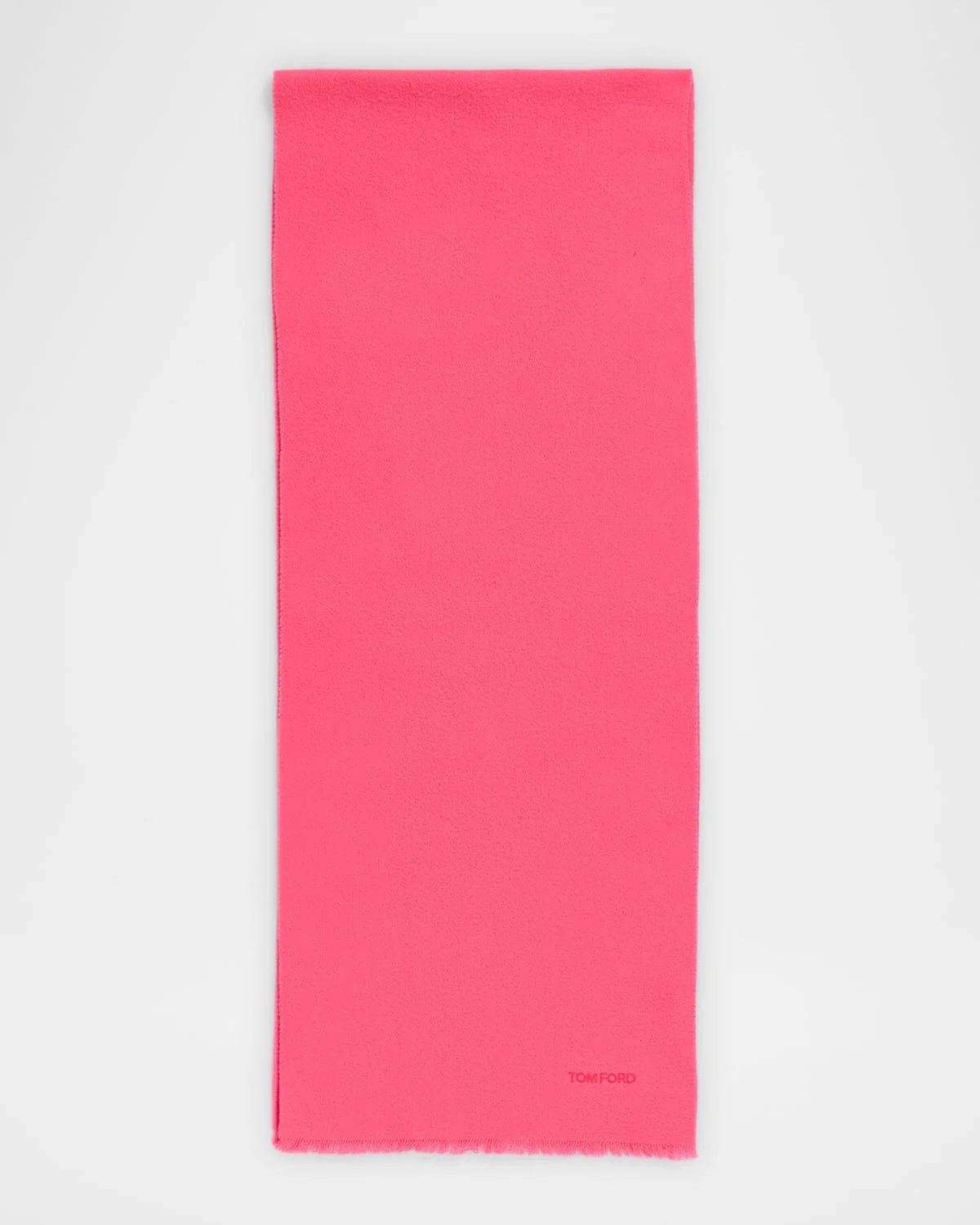 Men's Cashmere Tonal Logo Scarf - 1