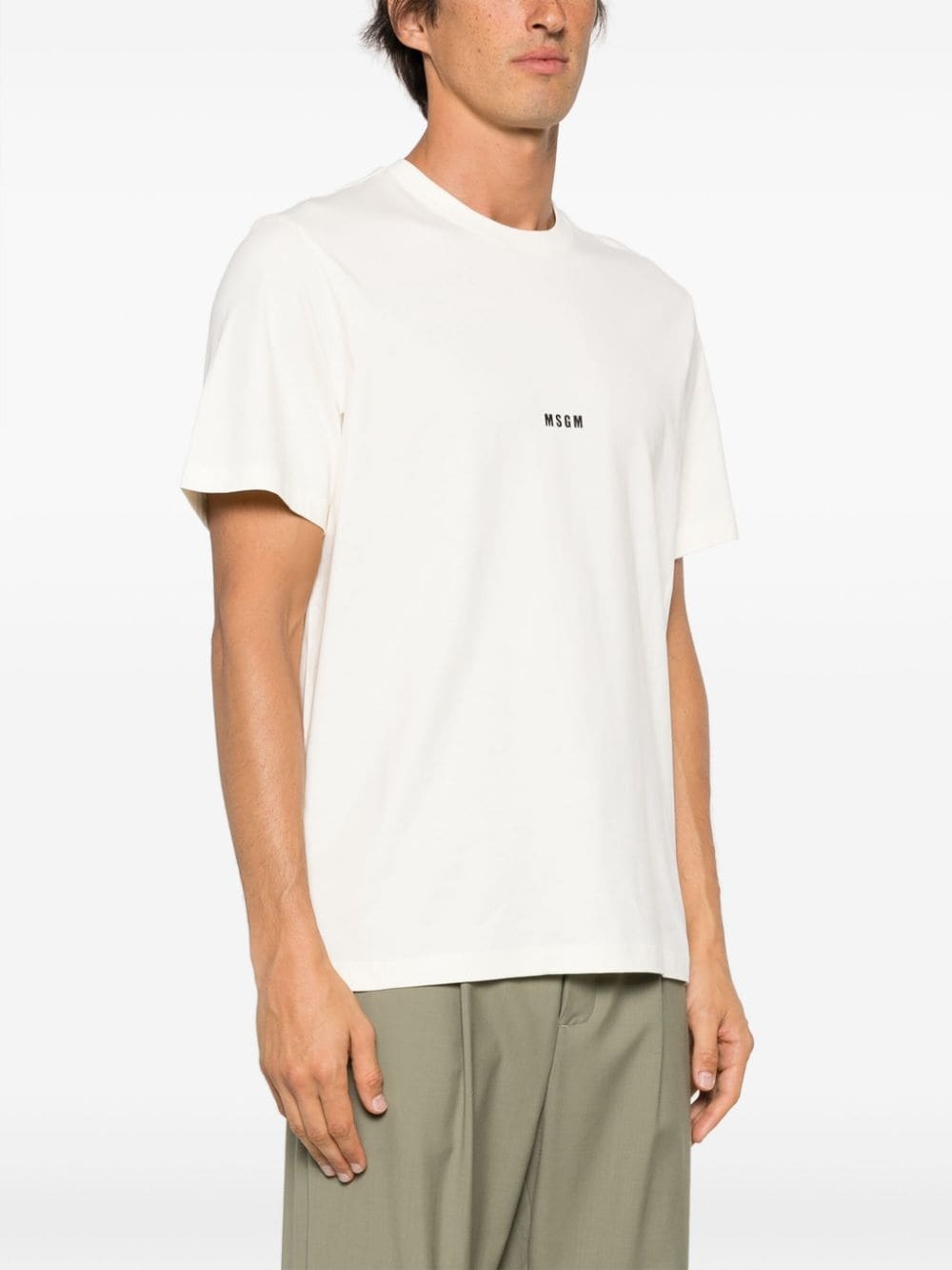 logo-print cotton T-shirt - 3