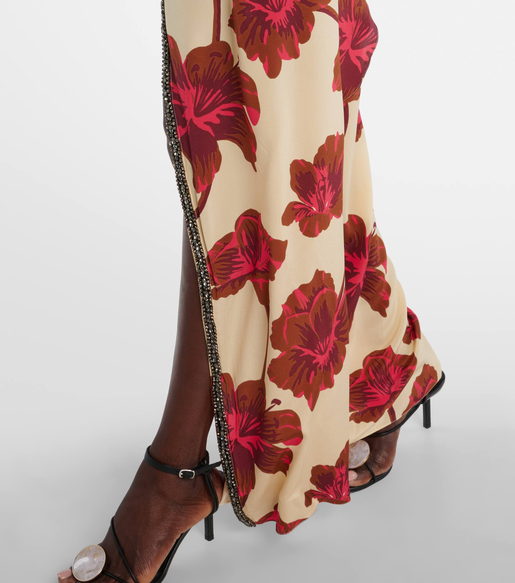 Embellished silk maxi dress - 5