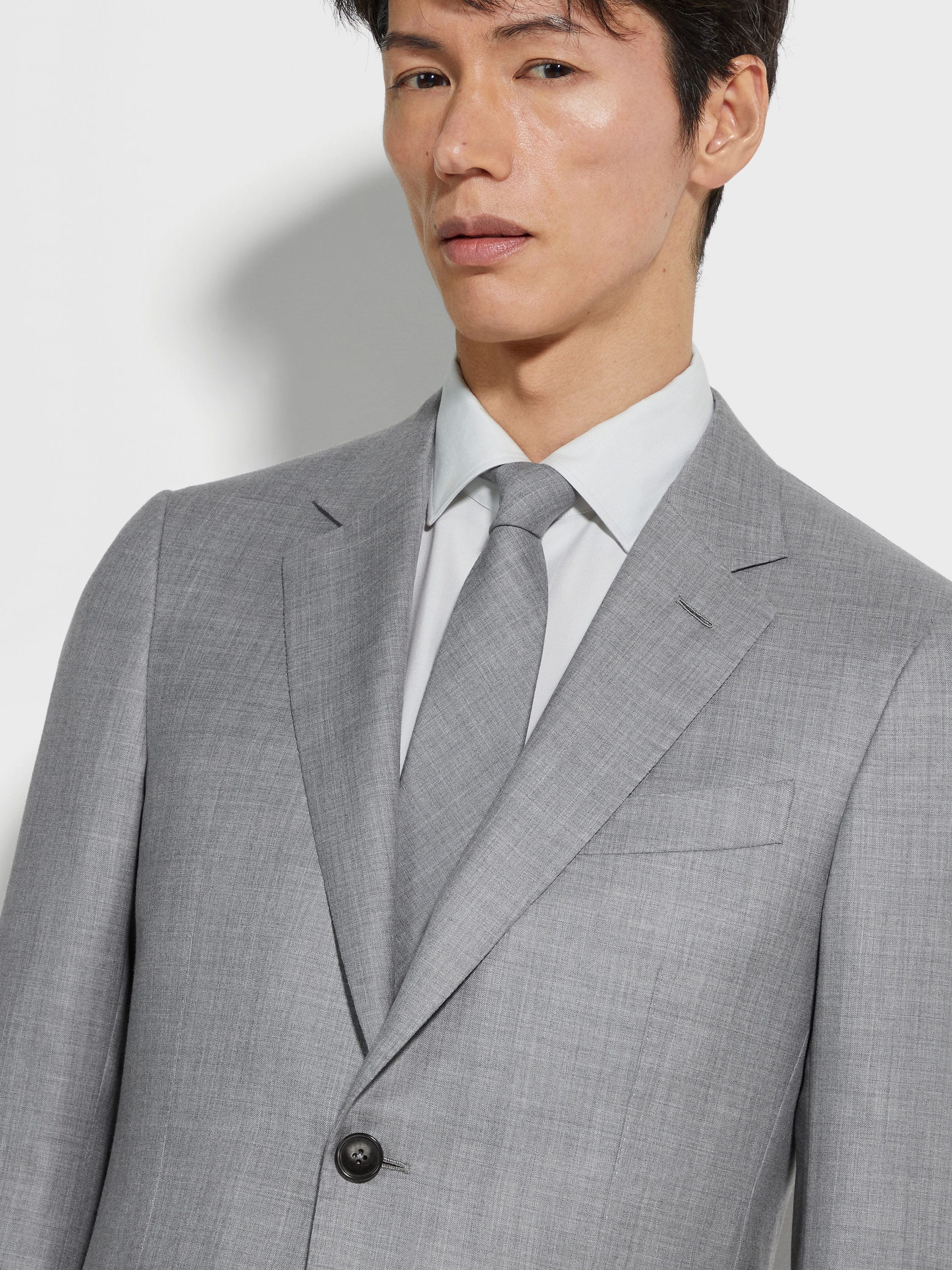 LIGHT GREY OASI CASHMERE SUIT - 3