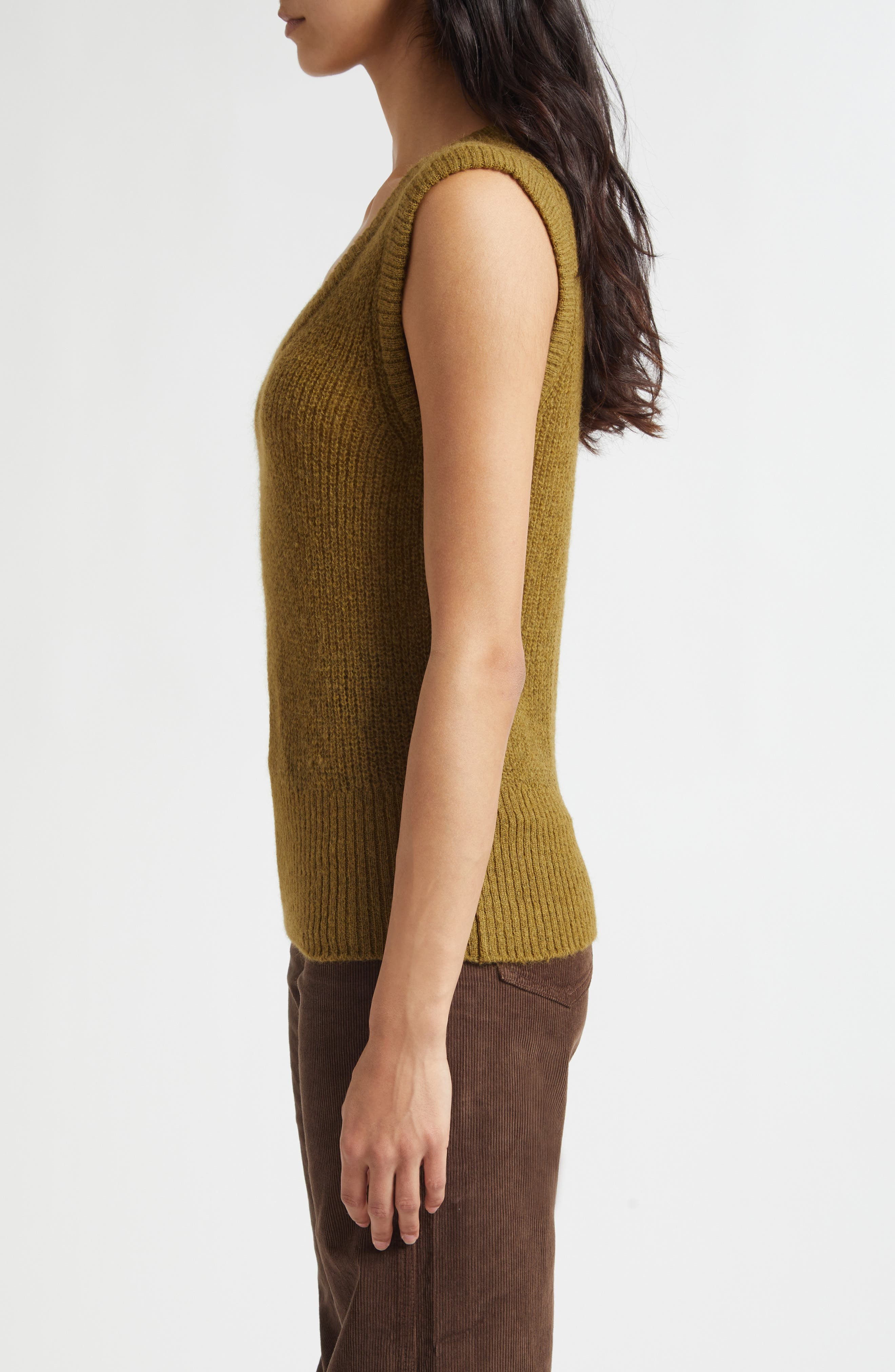 Veronica Beard Jovanna Sweater Tank in Moss at Nordstrom - 3
