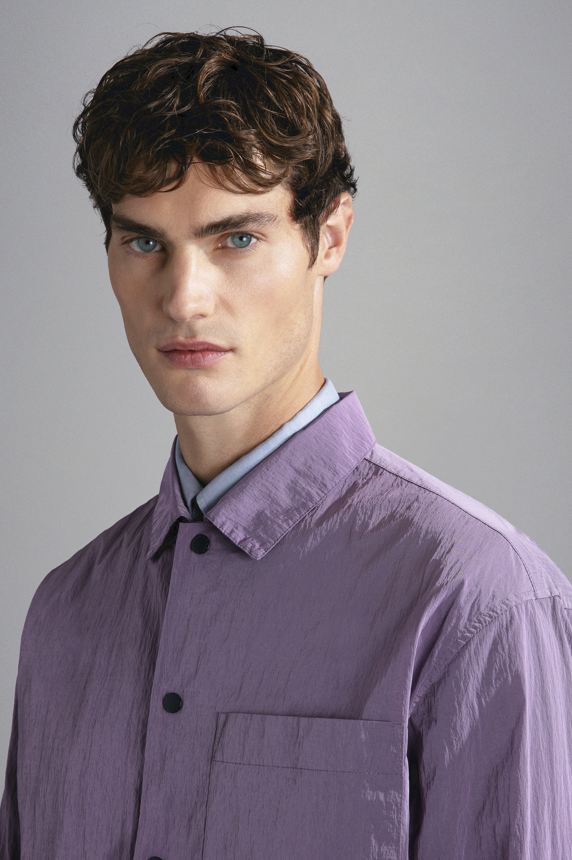 GARMENT DYED NYLON OVERSHIRT - 4