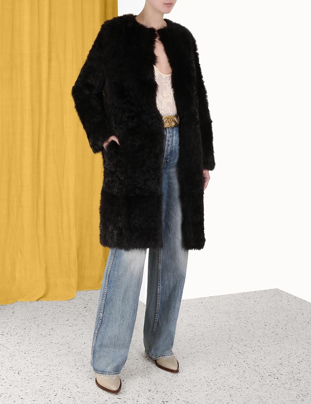 LUMINOSITY SHEARLING COAT - 3