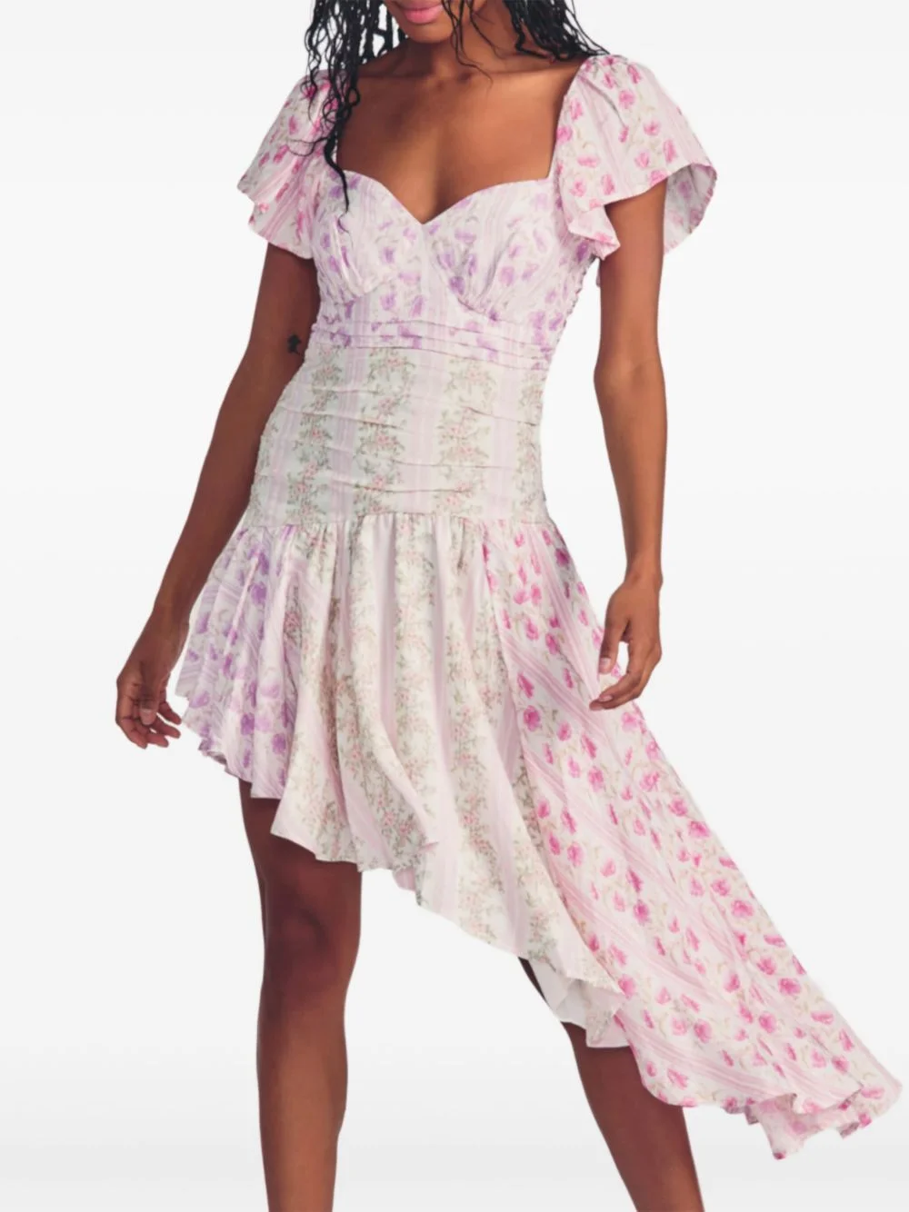 Irvine floral mini dress - 1