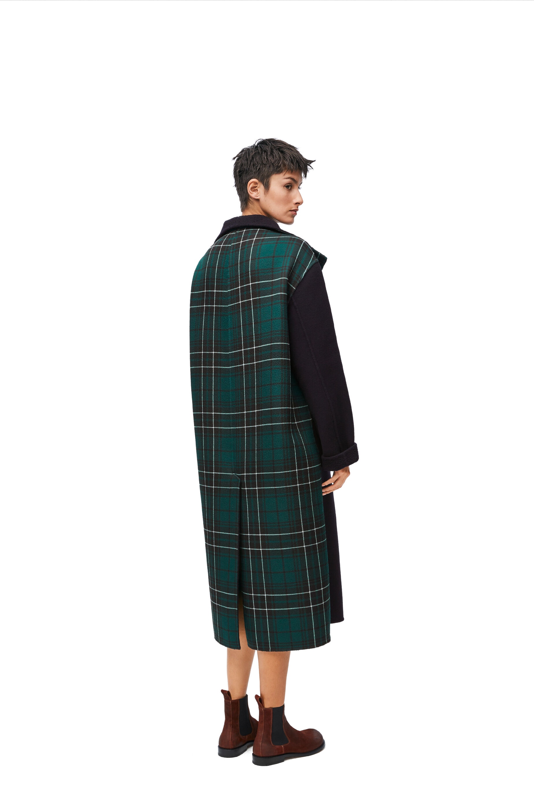 Belted coat in wool blend - 3