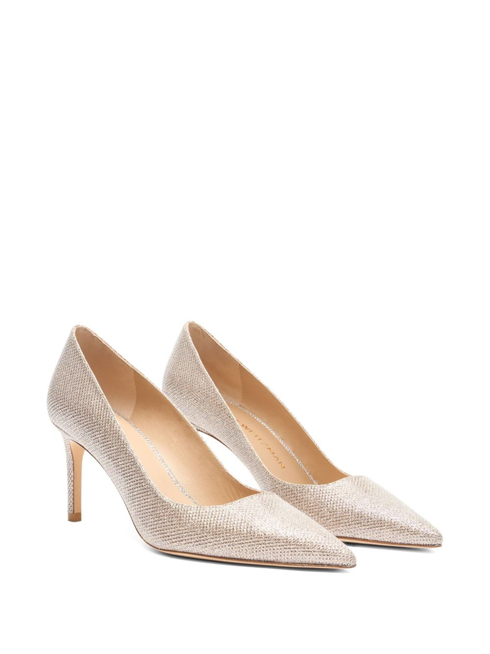 75mm Stuart Power 75 glitter pointed-toe pumps - 2