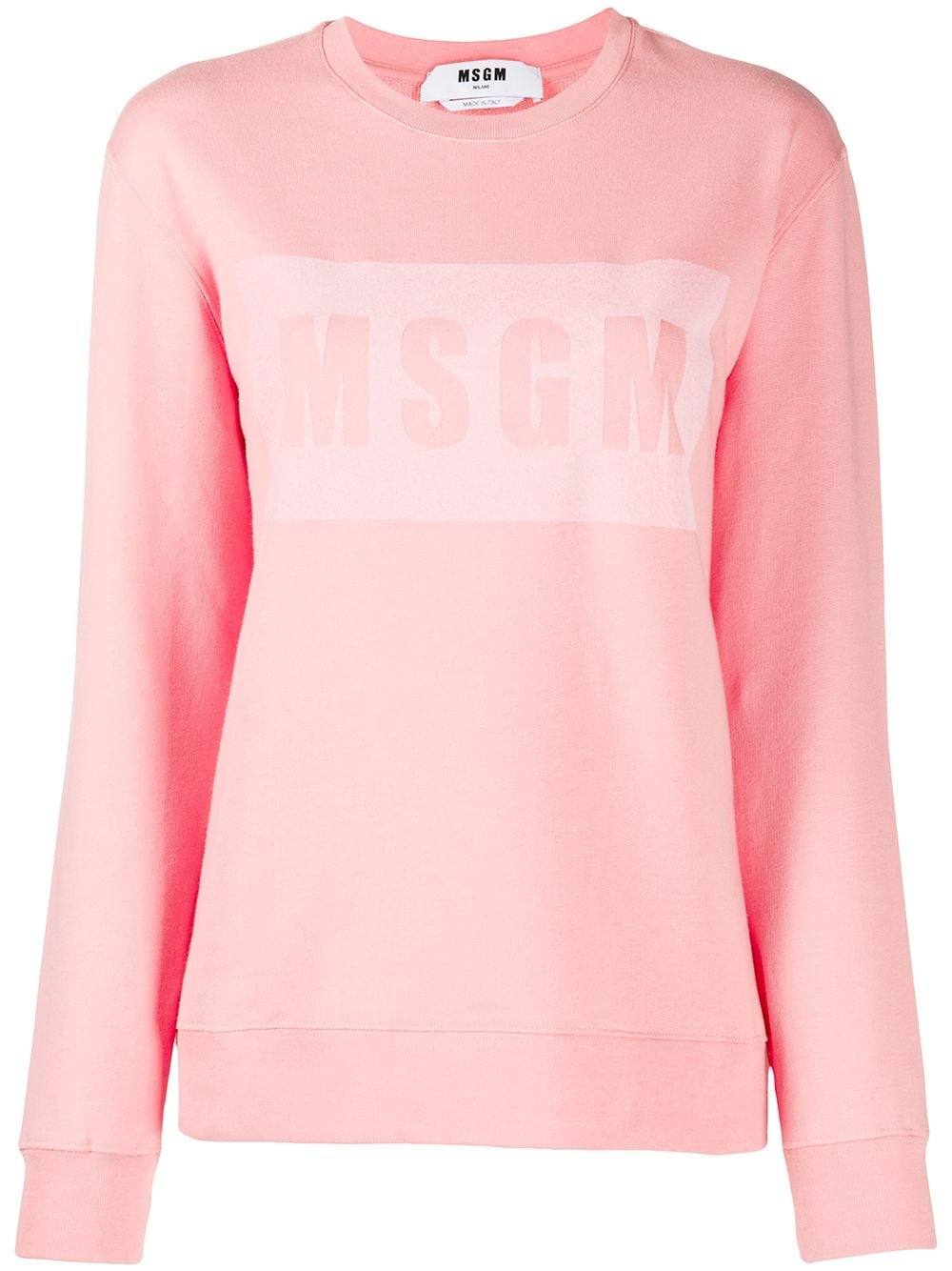 chest logo cotton sweatshirt - 1