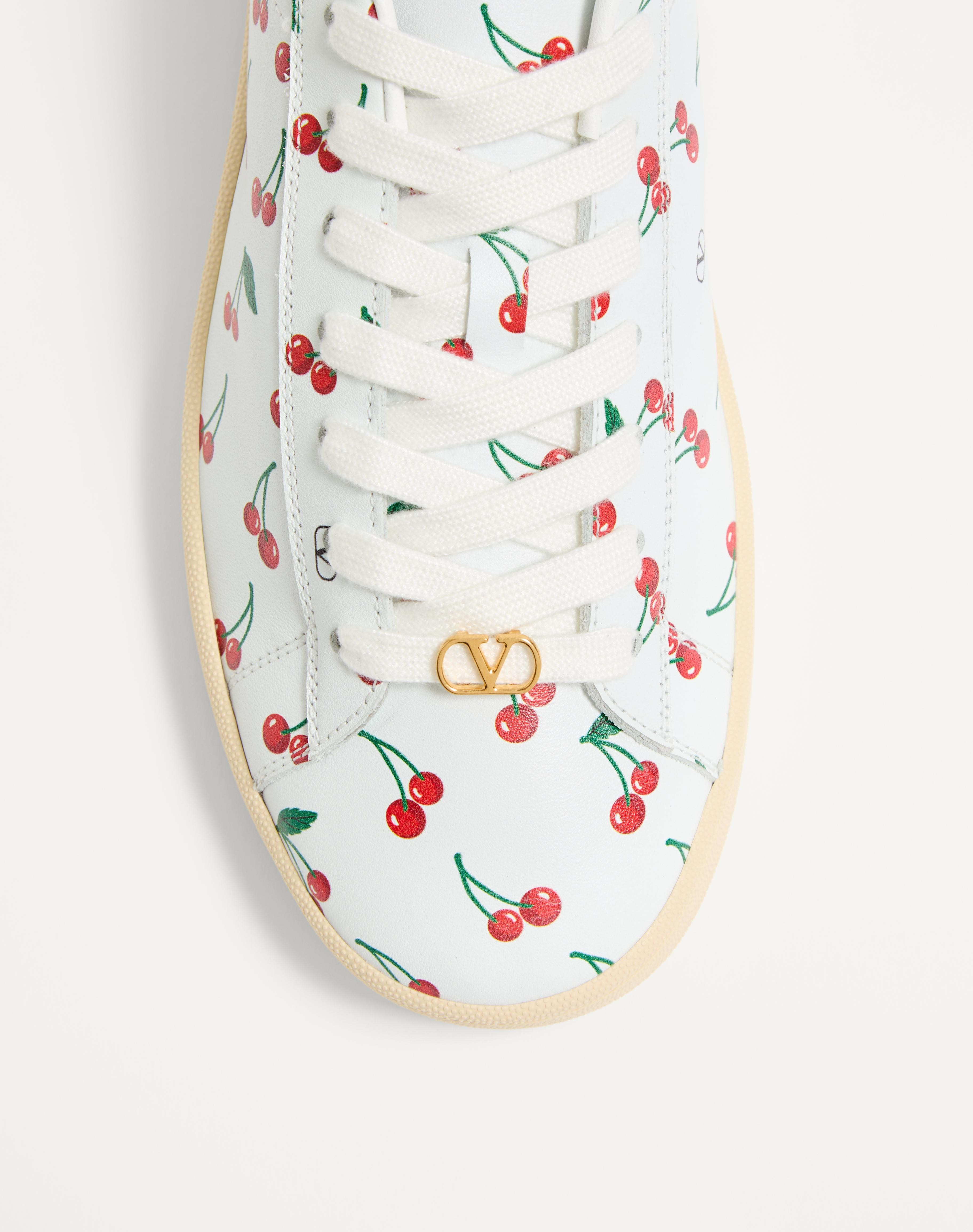ROYCO SNEAKER IN NAPPA CALFSKIN WITH CHERRYFIC PATTERN - 7