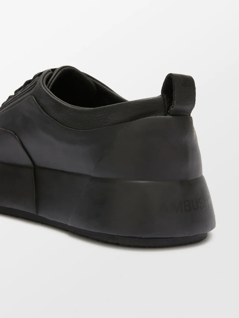LEATHER MIX LOW TOP SNEAKER - 5