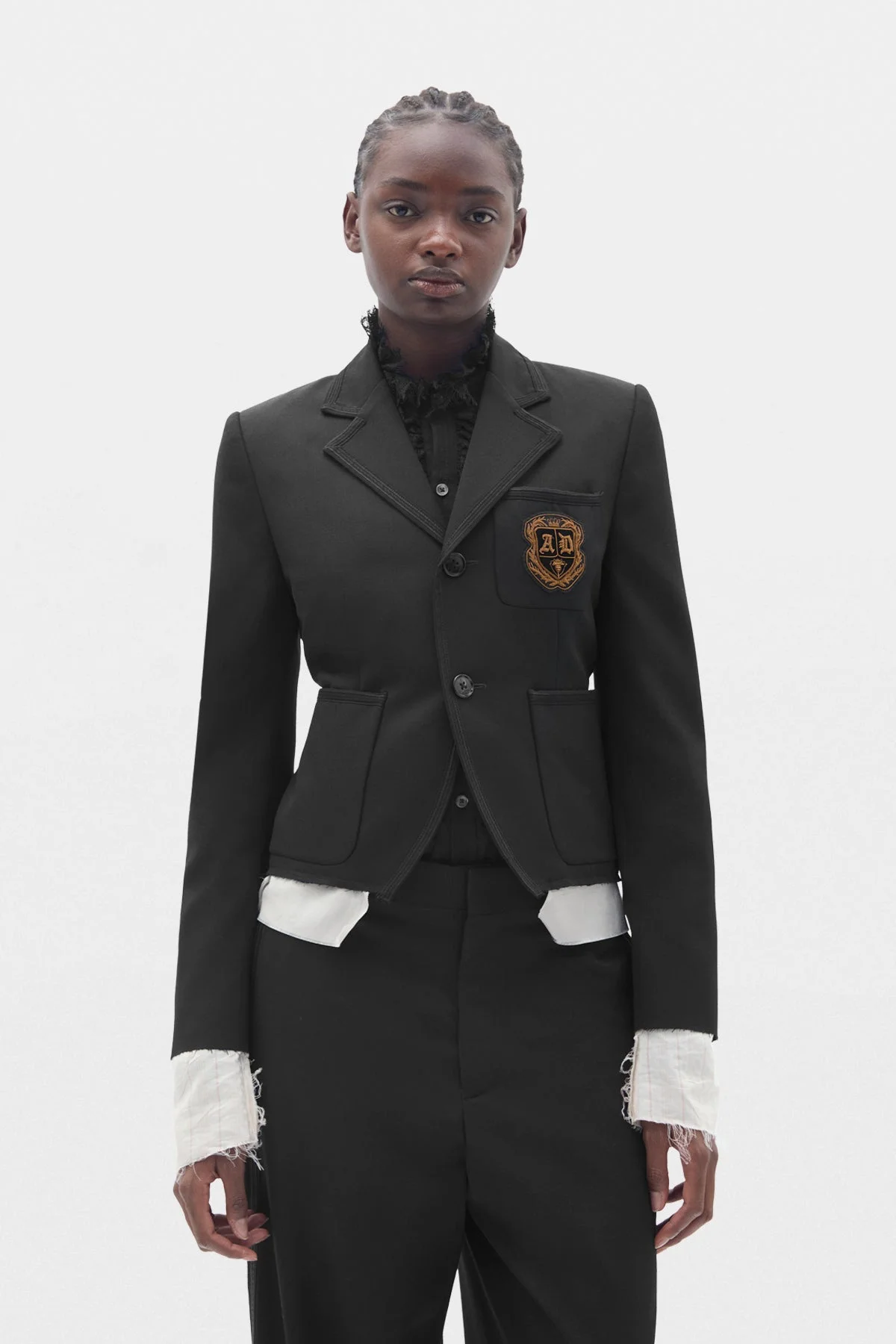 Blazer With embroidered emblem - 1