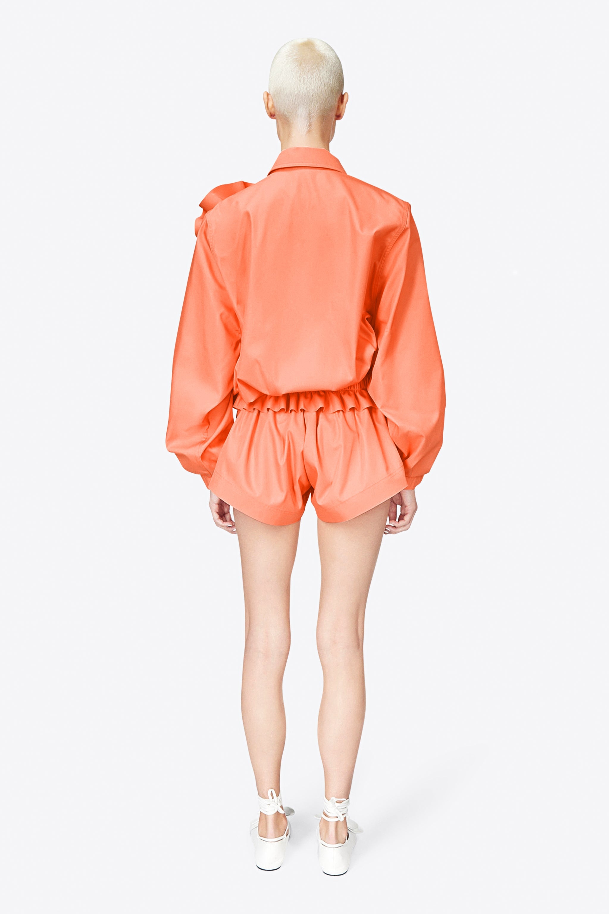 RUFFLE FLOWER TRACK JACKET - 5