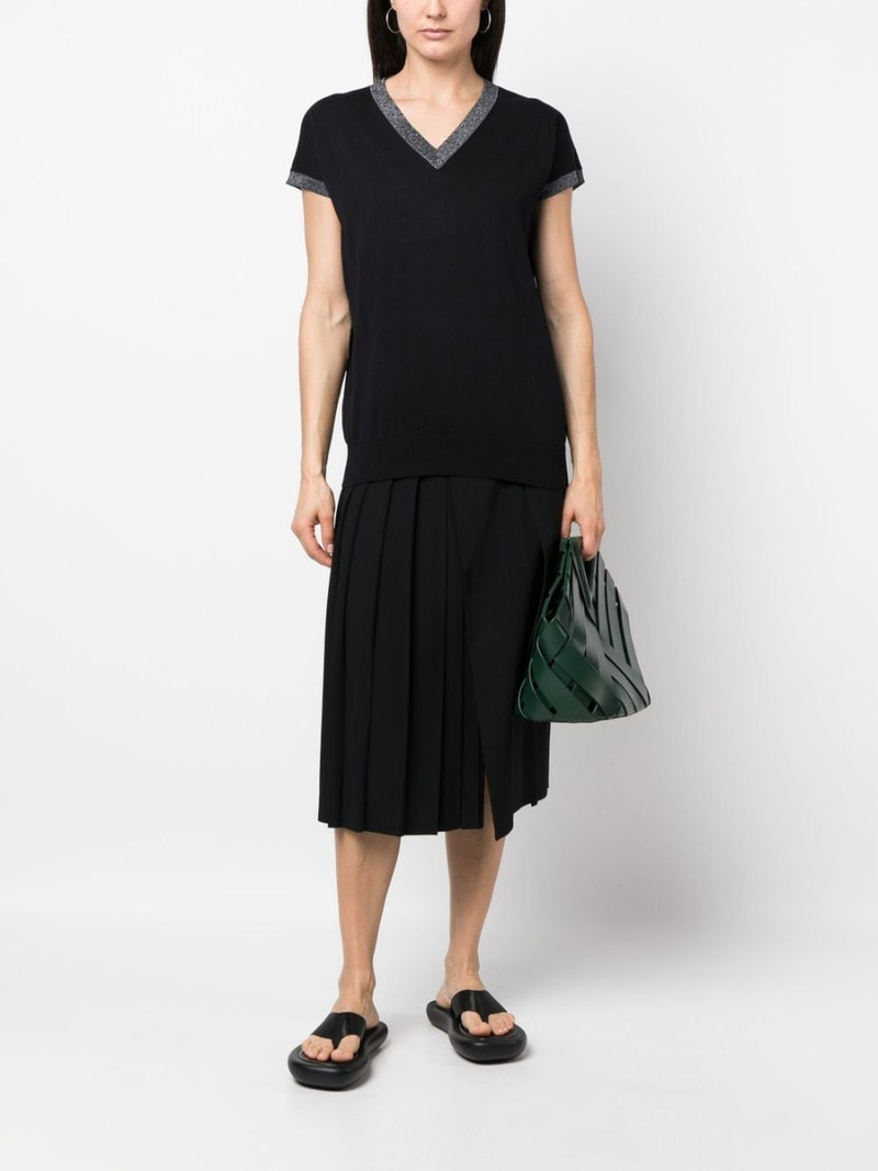 FABIANA FILIPPI glitter-detailing knitted top outlook