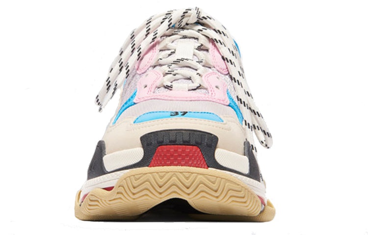 (WMNS) Balenciaga Triple S 'White Blue Pink' 2019 524039W09OH4196 - 4