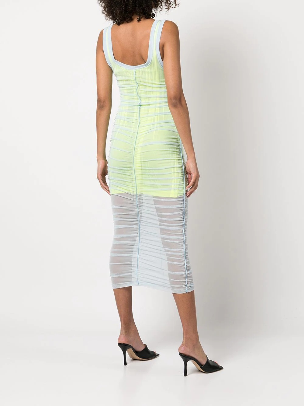 double layer ruched dress - 4