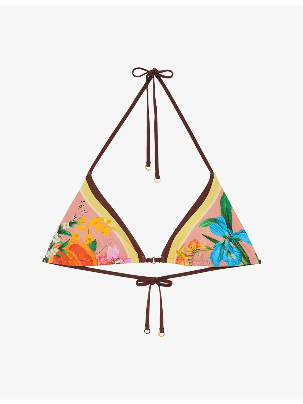 Tina Tropical-Print Bikini Top - 1