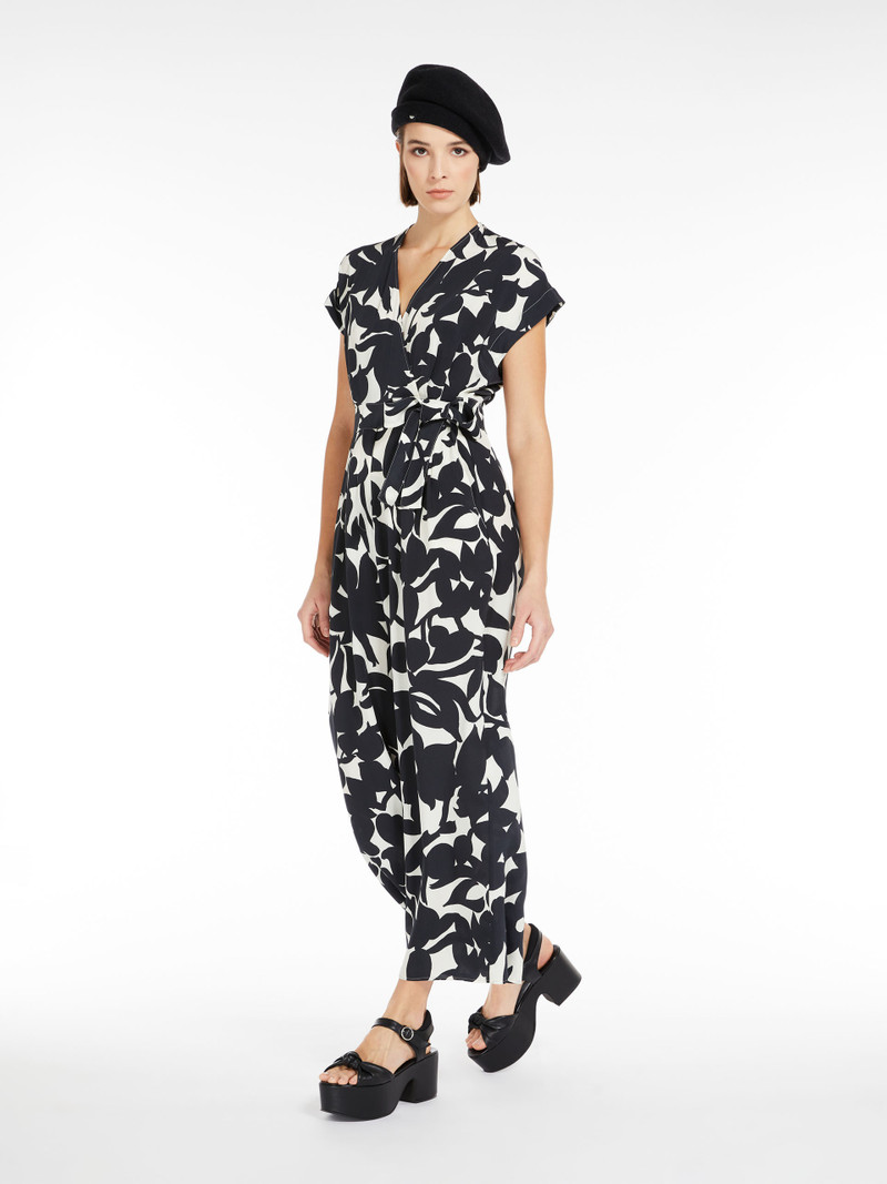 Max Mara DOLLARO Jumpsuit in printed silk outlook