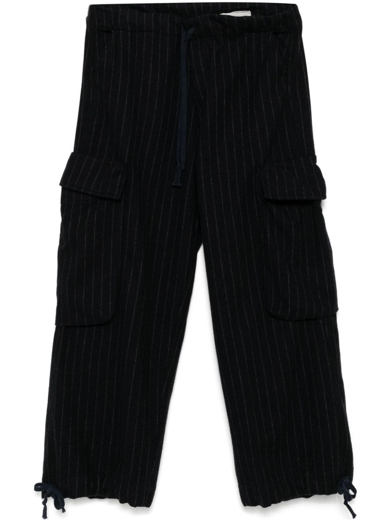 pinstriped wide trousers 1