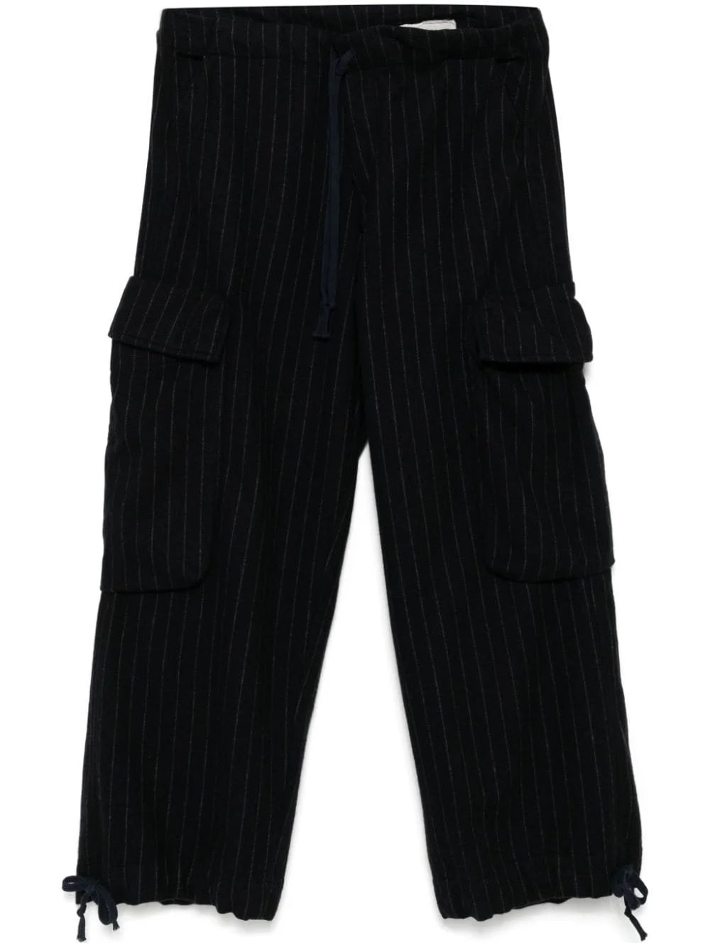 pinstriped wide trousers - 1