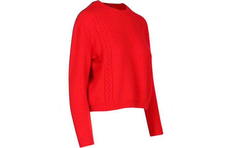 (WMNS) Gucci Knitted Wool Jumper 'Red' 609656-XKAP0-6509 - 3