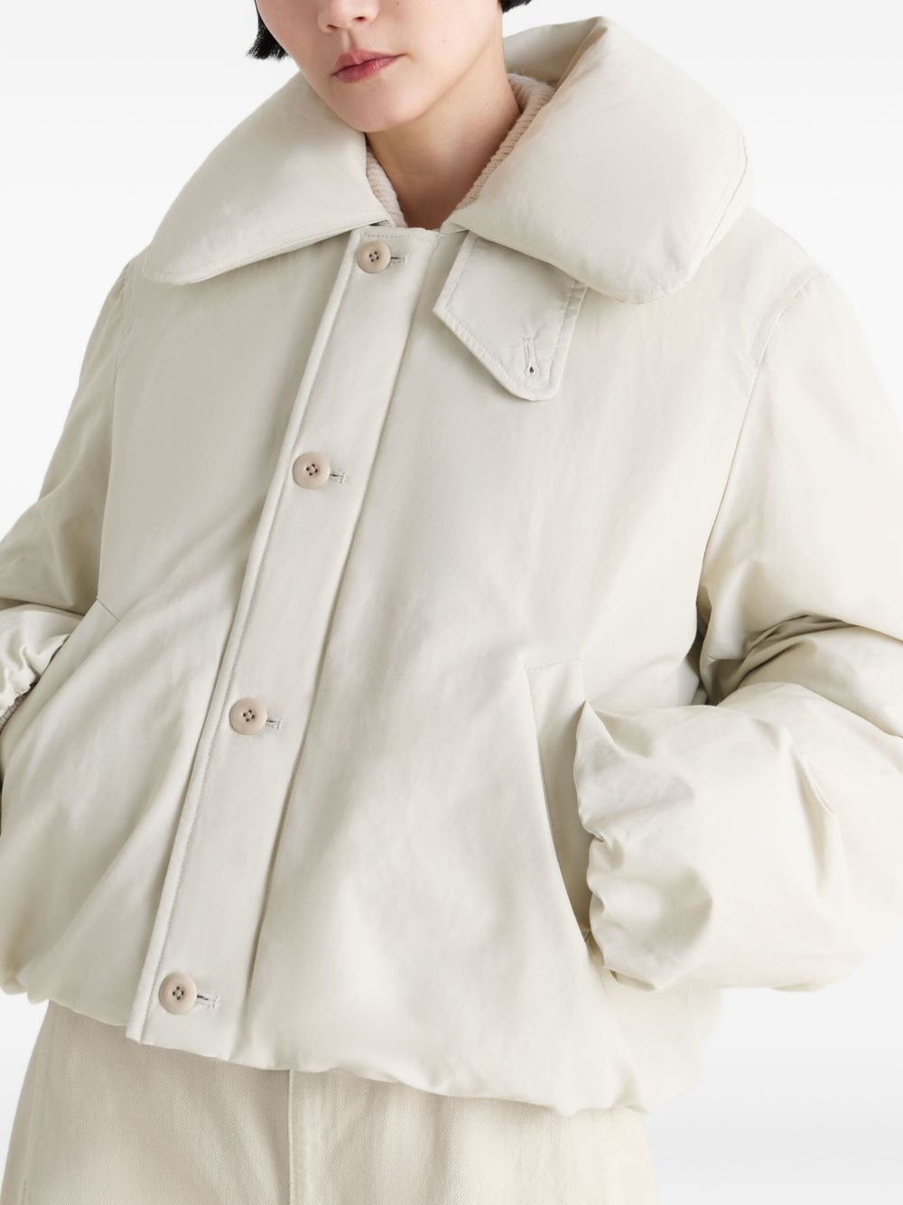 bubble-collar puffer jacket - 3