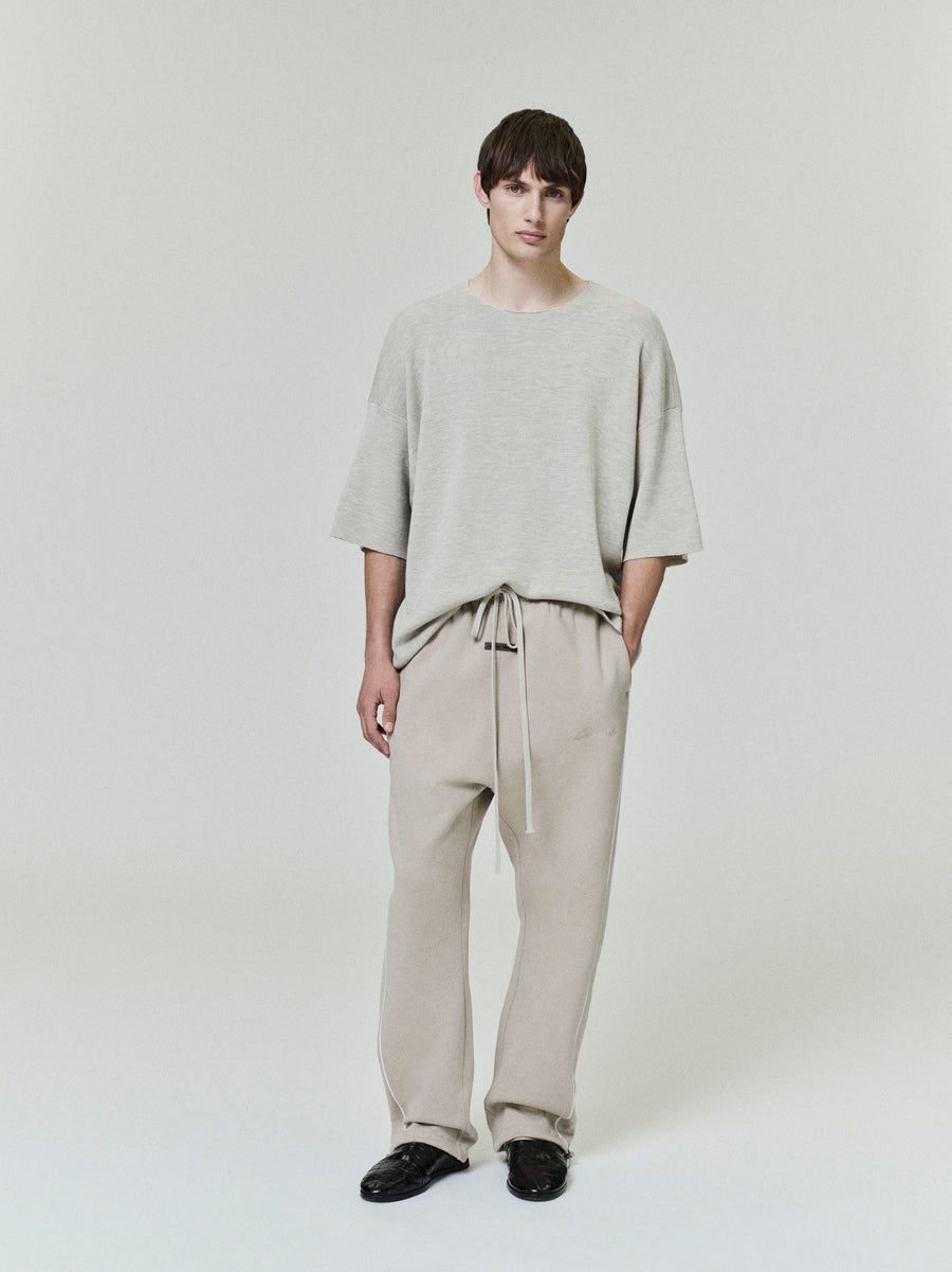 Relaxed Fleece Sweatpant With Piping - 3