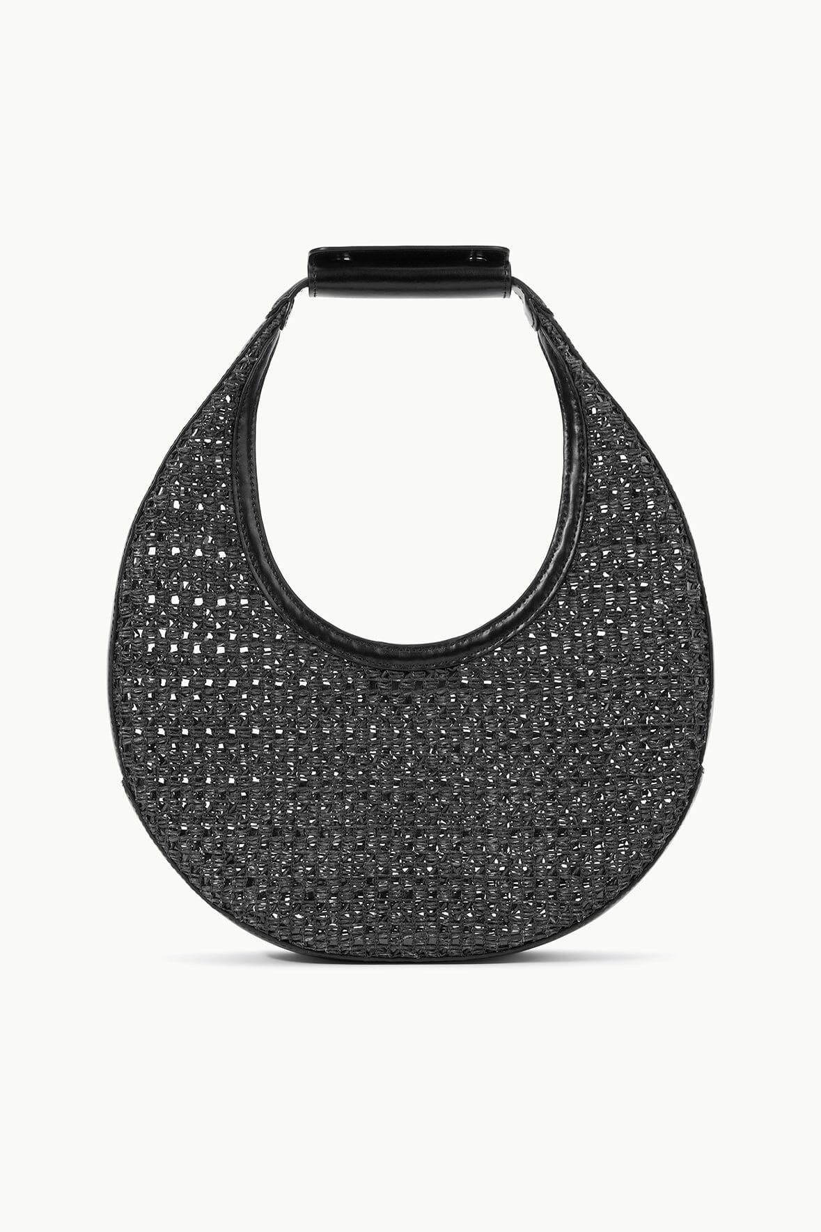 STAUD MOON WOVEN BAG BLACK - 1