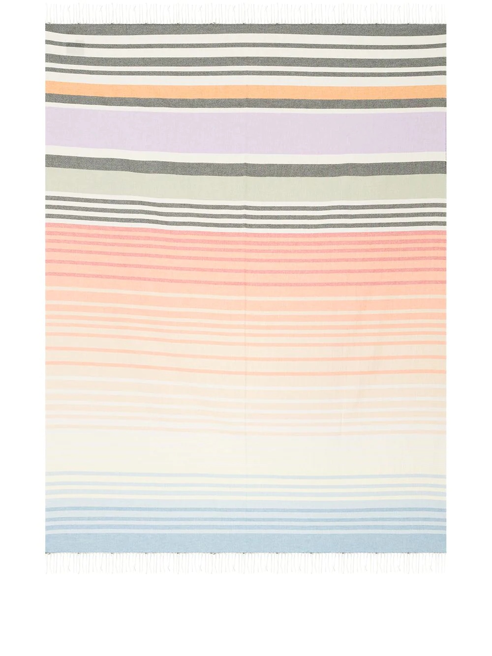 Aldo striped fringed throw - 1