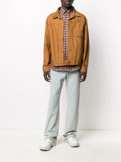 Engineered Garments panelled long-sleeve shirt jacket outlook