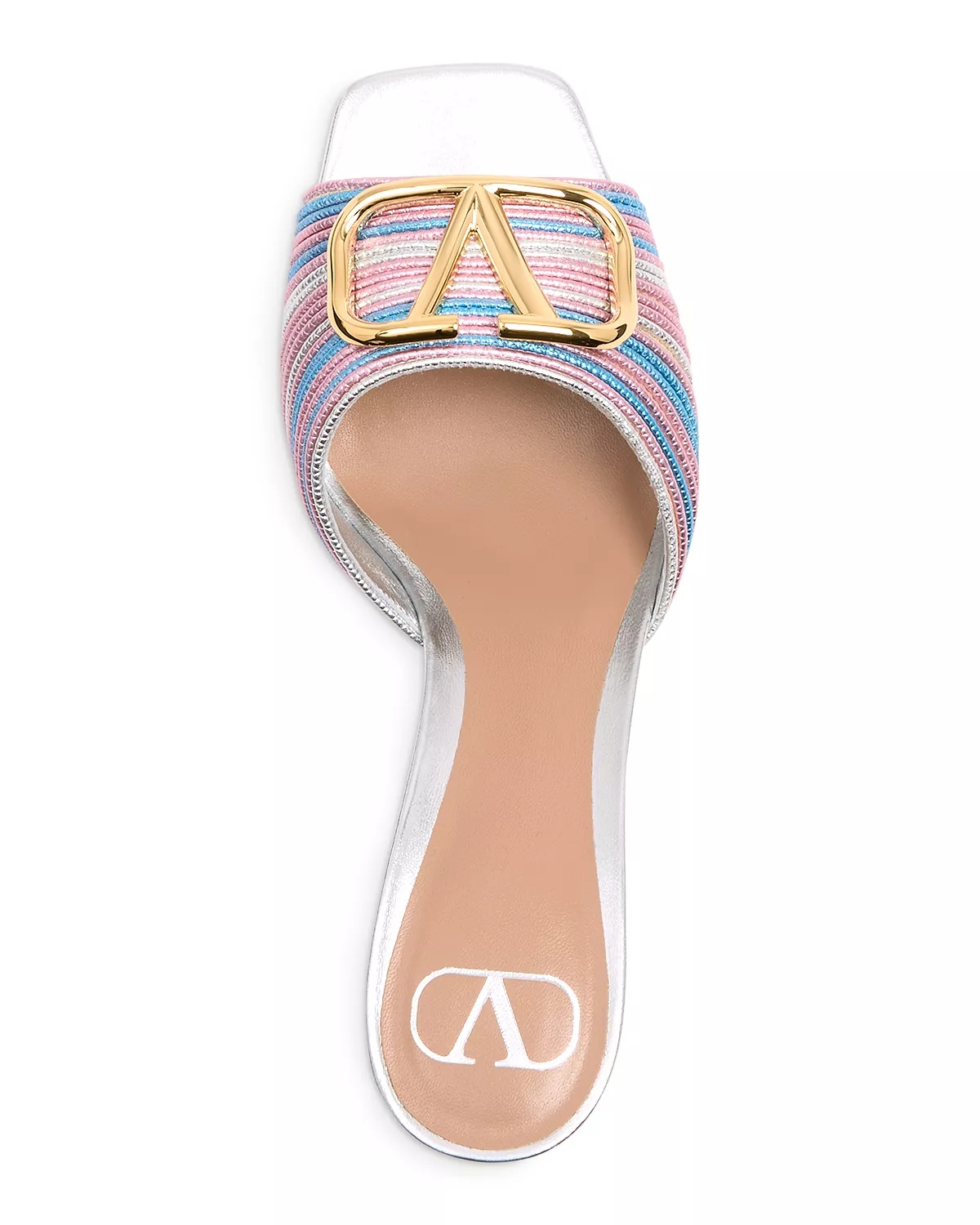 Women's Square Toe Logo High Heel Sandals - 3