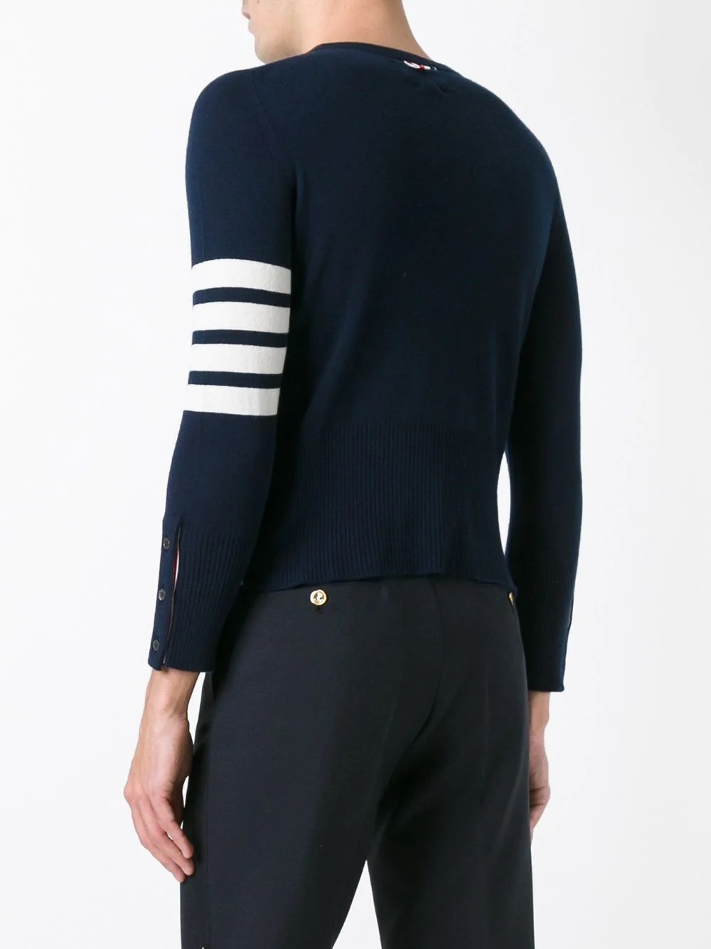 4-Bar Short Cashmere Pullover - 4