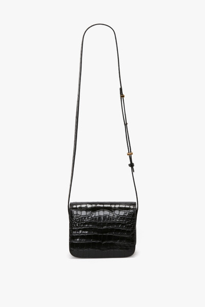 Victoria Beckham Mini Frame Shoulder Bag In Black Croc-Effect Leather outlook