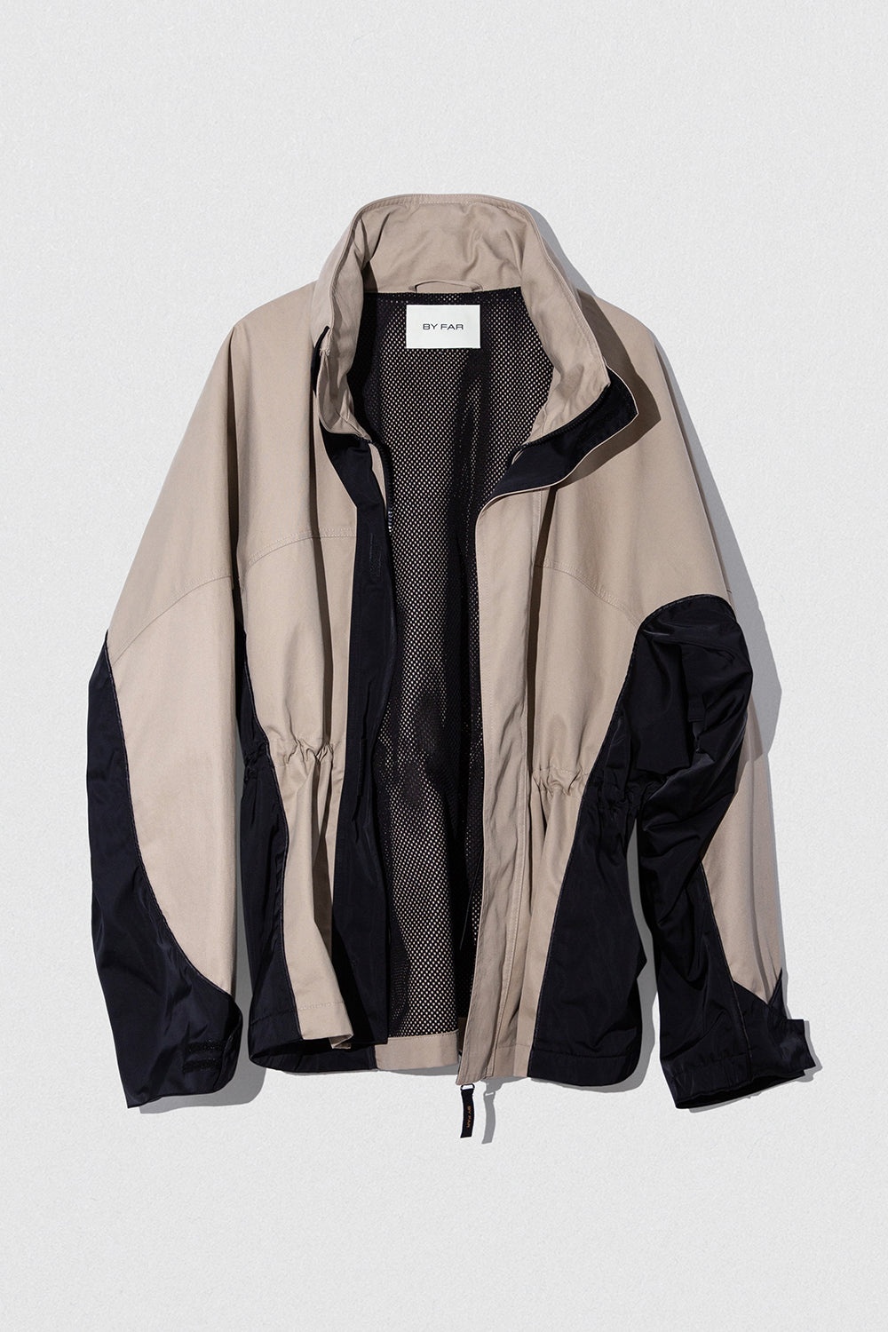 YAKA JACKET BEIGE-BLACK WR COTTON AND NYLON - 7