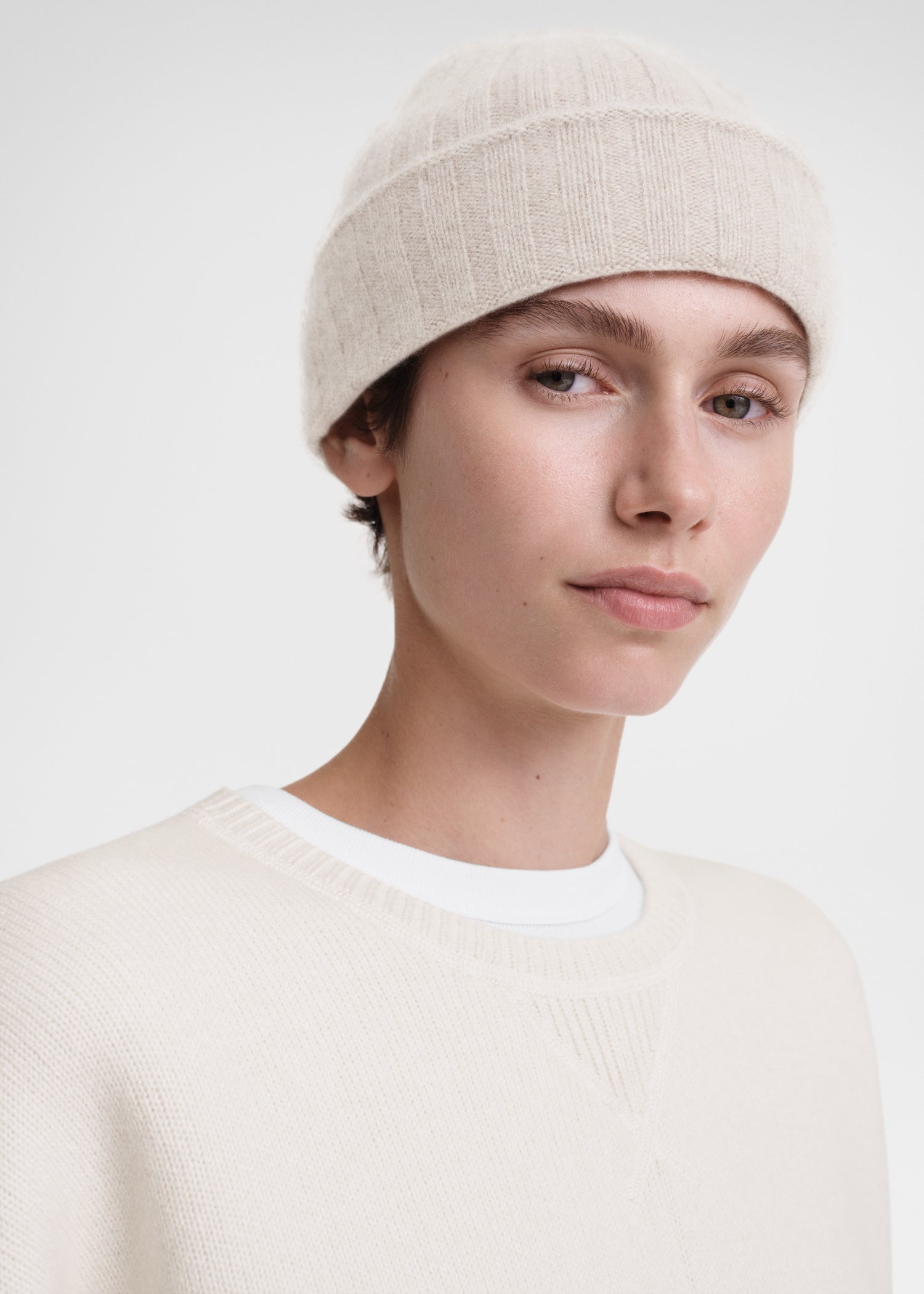 Cashmere beanie macadamia - 3