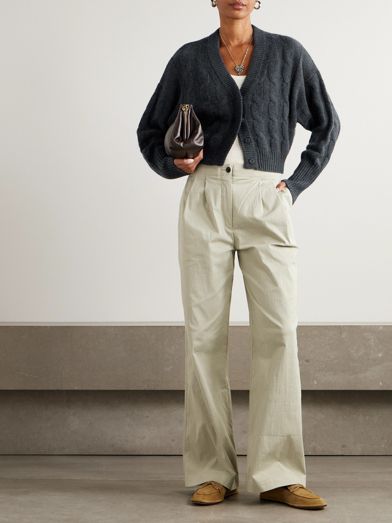 LE KASHA Baulieu Cable-knit Organic Cashmere Cardigan outlook