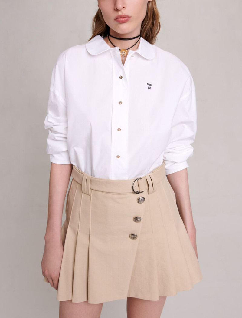 Pleated mini-skirt 6