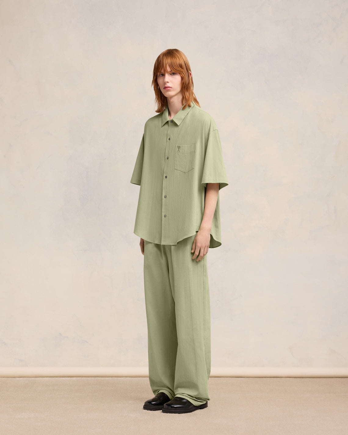 CAMP COLLAR SHORT SLEEVE SHIRT - 6