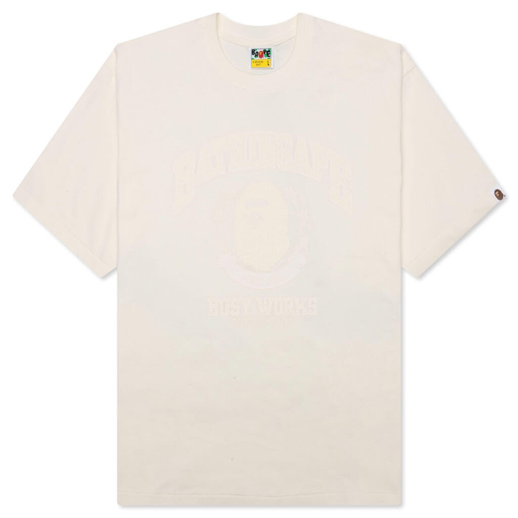 BATHING APE RELAXED FIT TEE - IVORY - 1