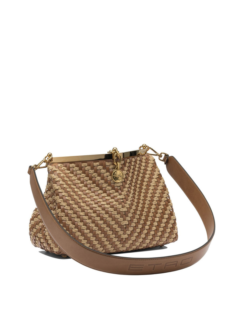 Etro Vela Shoulder Bags Beige outlook