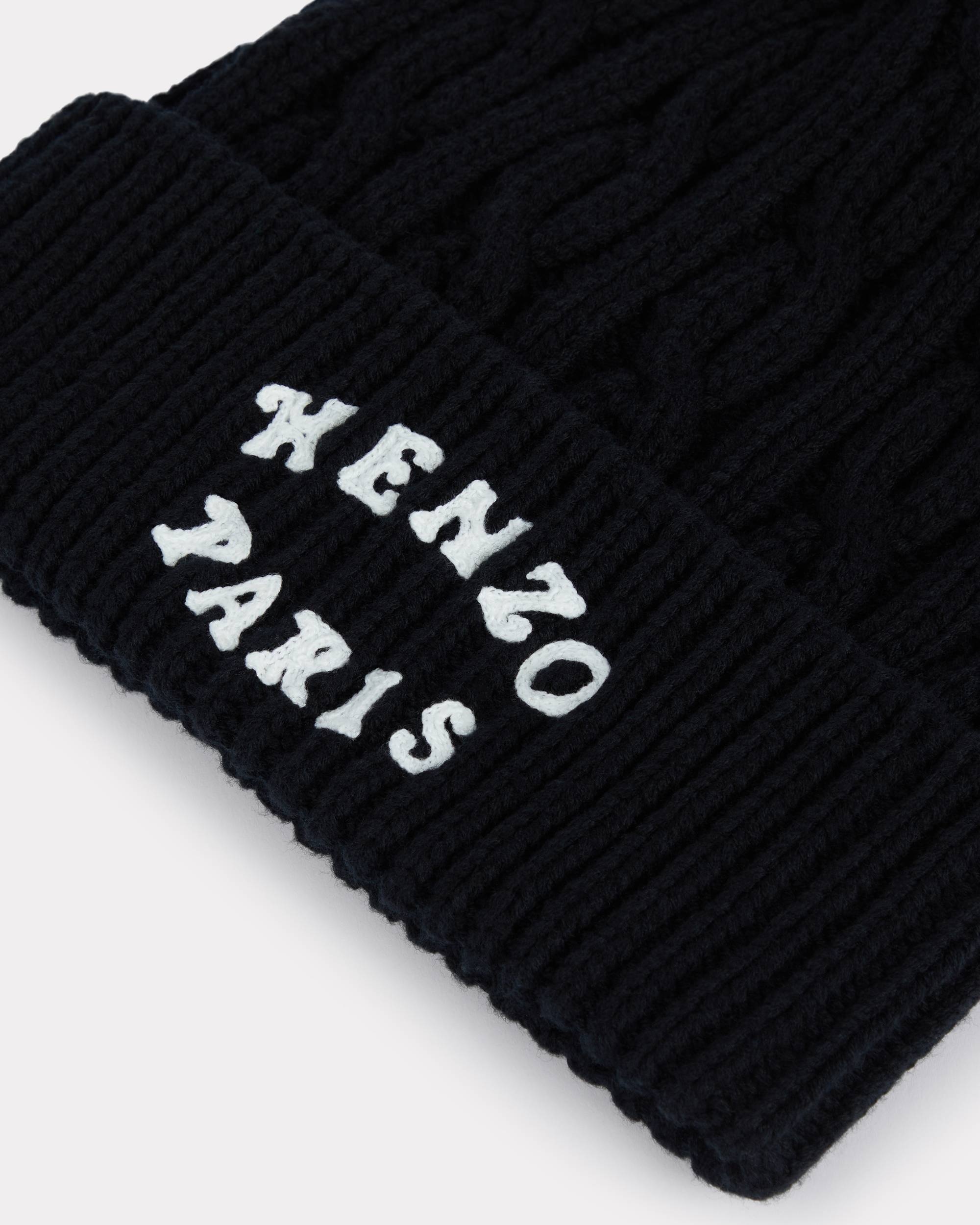 'KENZO VERDY MARKET' embroidered beanie in wool and cotton - 3