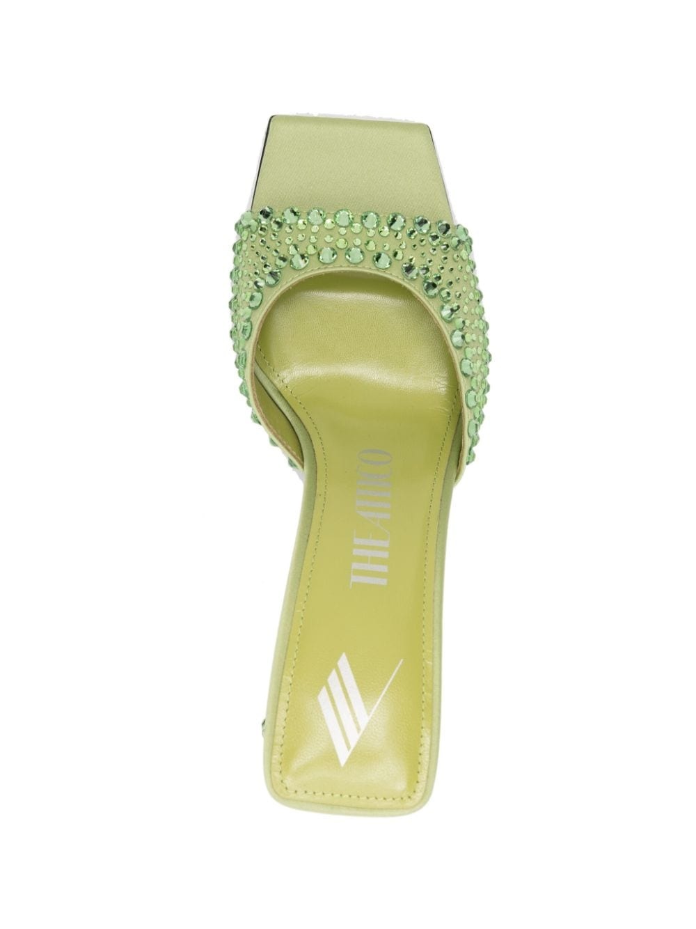 Mini Devon 85mm rhinestone-embellished mules - 4